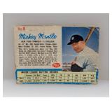 1962 Mickey Mantle Post Cereal Hand Cut #5 Damage