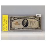 Rare 1928 $10 Gold Note