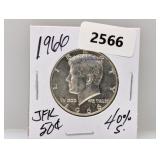 1966 40% Silv JFK Half $1 Dollar