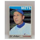 1970 Topps GIL HODGES HOF 394 Creases/Corners