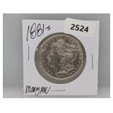 1881-S 90% Silv Morgan $1 Dollar