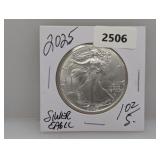 2025 1oz .999 Silv Eagle $1 Dollar