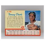 1962 Tommy Davis Post Cereal Hand Cut #105 Damage