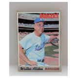 1970 Topps Baseball WALTER ALSTON HOF 242 Damage