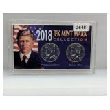 2018 JFK Mint Mark Coin Collection