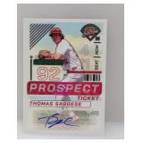 2024 Panini Prospect Edition Thomas Saggese Auto