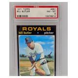 1971 Topps High # PSA 8 #681 - Bill Butler Royals