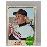 1968 Topps Baseball Willie Mays HOF 50 Surface