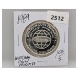 1989 1oz .999 Silv Whitman Coin Products Round