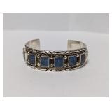 .925 Sterl Turquoise Cuff Bracelet