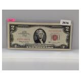 1963 Red Seal $2 US Note