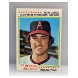 1978 Topps RB Nolan Ryan #6 Corner/Edges