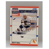 1990 Score AS Brett Hull #317 Corners