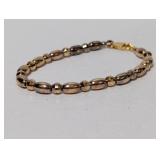 7" Vermeil/.925 Sterl Beaded Bracelet
