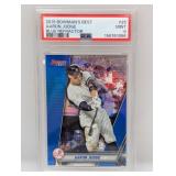 2019 Bowmans Best Aaron Judge Blue Ref /150 PSA 9