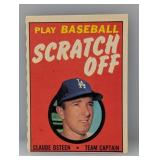 1970 Claude Osteen Topps Scratch Offs