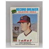 1977 Topps Nolan Ryan Record Breakers HOF Corners