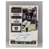 2023 Tre Tucker Contenders Rookie Ticket Auto Rc