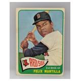 1965 Topps Felix Mantilla 29 Boston Red Sox Damage