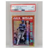 2025 Witt Jr Topps Ch Silver PackAqua Ref/199 PSA9