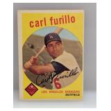 1959 Topps Carl Furillo BATTING CHAMPION 206 C/S