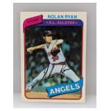 1980 Topps Nolan Ryan Hall Of Fame Angels Edges