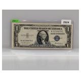 1935-F Blue Seal $1 Silv Certificate