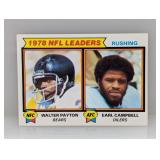 1979 Topps Earl Campbell RC Walter Payton Corners