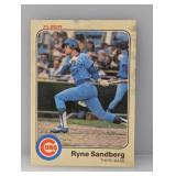 1983 Fleer Ryne Sanberg Rookie #507 Stains/Edges