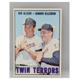 1967 Topps Baseball Twin Terrors HOF 334 Edges