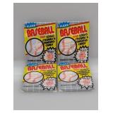 (4) 1989 Fleer 15 Card Sealed Pack