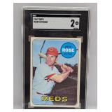 1969 Topps Pete Rose SGC 2 #120