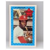 1971 Kelloggï¿½s 3D Lou Brock #17 Edges