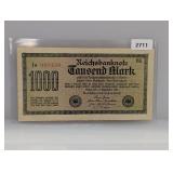 1922 German 1000 Mark Reichsbanknote