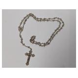 .925 Sterl Creed Rosary Necklace