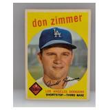 1959 Topps Don Zimmer 287 Corners/Edges/Surface