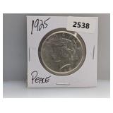 1925 90% Silv Peace $1 Dollar