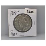 1923-S 90% Silv Peace $1 Dollar