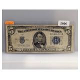 1934-D Blue Seal $5 Silver Certificate
