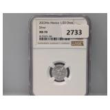 NGC 2023 MS70 .999 Silv 1/20 Onza