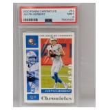 2020 Justin Herbert Panini Chronicles Rc #53 PSA 9