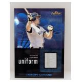 2004 Topps Finest Jason Giambi Jersey Card #104