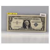 1957-A Blue Seal $1 Silv Certificate Star Note