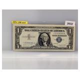 1957-A Blue Seal $1 Silv Certificate Star Note