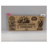 1800's $20 Canal Bank Note