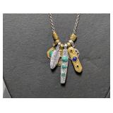 32' .925 Sterl Silpada Mixed Metal Necklace 17.4g