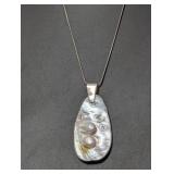 24' .925 Sterl Blistered Pearl Necklace