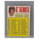 1967 Topps #454 Checklist Juan Marichal HOF S