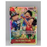One Piece Ace&Sabo&Luffy Op13-007 Sr
