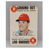 1968 Topps Game Ground Out Pete Rose #30 Stain